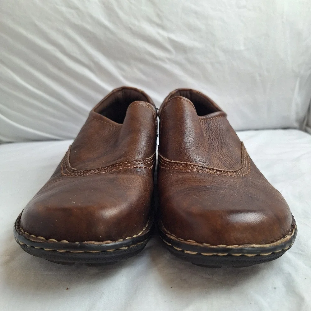 Eastland Hillside 8.5W Women's Leather Upper Shoes Style 3800-02 Brown‎ Slip On
